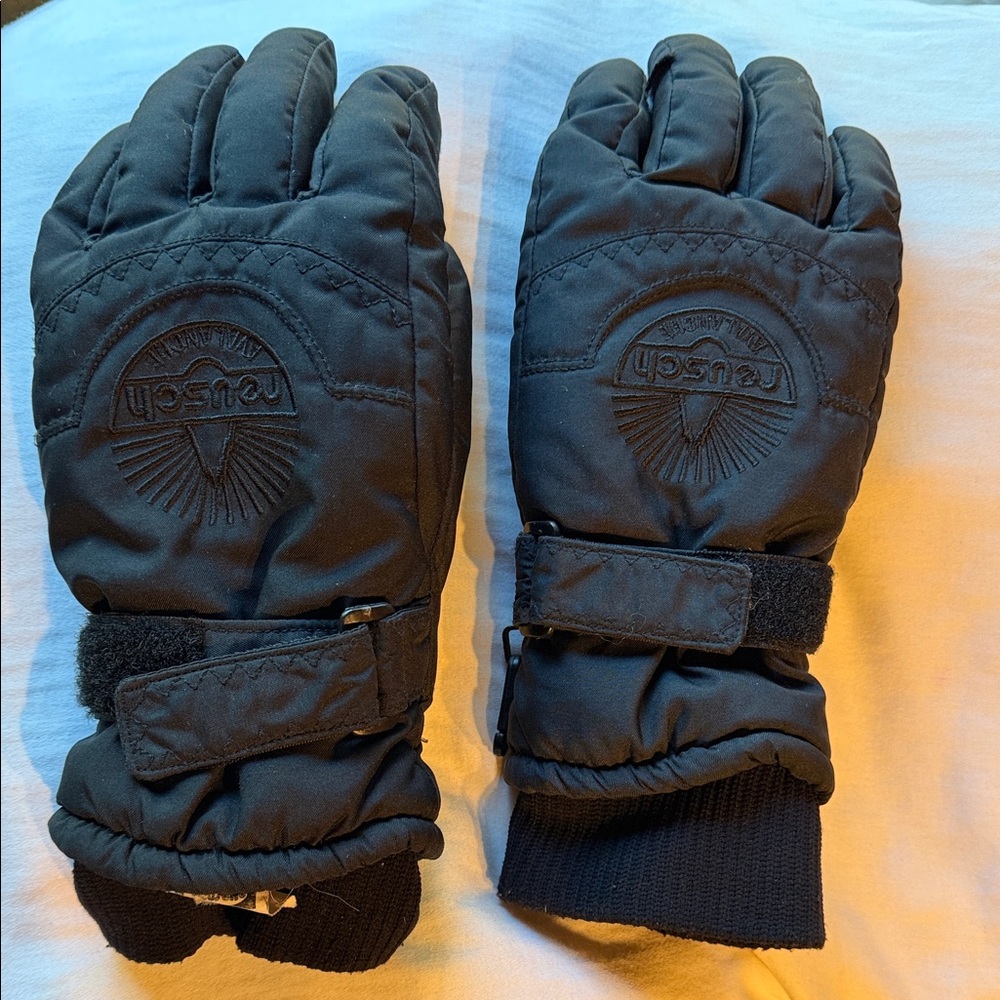 Reusch Avalanche Women's small Black Insulated embroidered Gloves